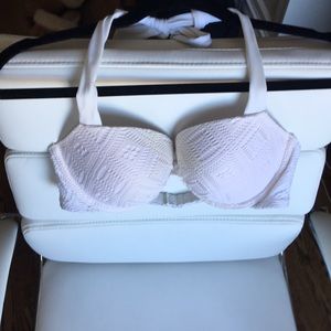 White-Textured Bathing Suit Top-Aerie